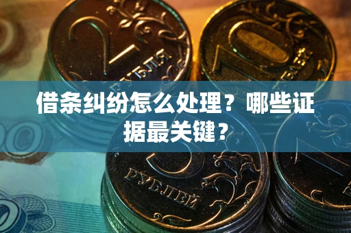 北京借条纠纷怎么处理？哪些证据最关键？