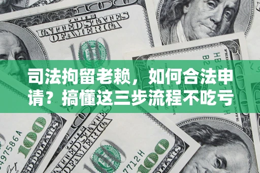 北京司法拘留老赖，如何合法申请？搞懂这三步流程不吃亏！