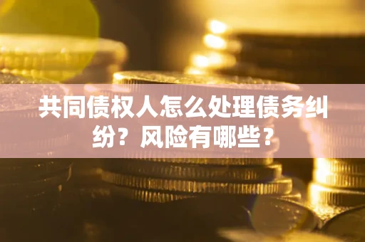 北京共同债权人怎么处理债务纠纷？风险有哪些？