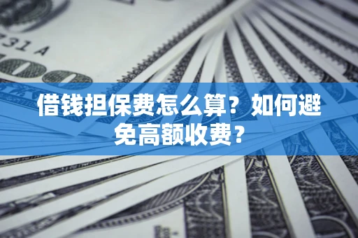 北京借钱担保费怎么算？如何避免高额收费？